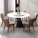 Bộ Bàn Ăn Mâm Tròn Xoay 6 Ghế Monet - BGA21
