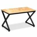 Bàn Làm Việc Chân Chữ X Gỗ Cao Su BLV136