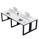 Cụm Bàn Làm Việc Nhóm 4 Người Chân Sắt 2m4 - BC19