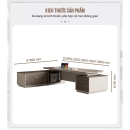 Bàn Giám Đốc Cao Cấp Họa Tiết Sọc Dọc Sang Trọng - BGD96