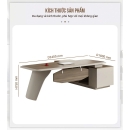 Bàn Giám Đốc Chữ L Chân Uốn Cong Mềm mại Sang Trọng - BGD93