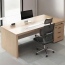 Bàn Giám Đốc Chữ L Tích Hợp Tủ Phụ Tay Nắm Vát – BGD178
