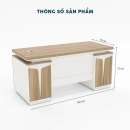 Bàn Giám Đốc Hiện Đại Góc L Sang Trọng - BGĐ126