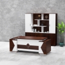 Bàn Giám Đốc Gỗ Góc L Thiết Kế Hai Hộc Tủ - BGD140