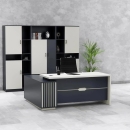 Bàn Giám Đốc Hiện Đại Sọc Trang Trí Tinh Tế - BGĐ121 