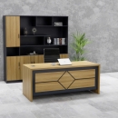Bàn Giám Đốc Họa Tiết Kim Cương Đơn Giản - BGD136