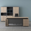 Bàn Giám Đốc Thiết Kế Chân Phối Nan Trang Trí - BGD176
