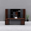Bàn Giám Đốc Gốc L Hai Tủ Phong Cách Hiện Đại - BGD141