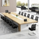 Bàn Họp Văn Phòng Gỗ MDF Màu Vân Tự Nhiên - BH41