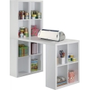 Bàn Làm Việc Liền Kệ Gỗ 12 Ngăn - BG53