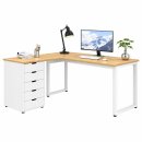 Bàn IKEA Góc L Chân Sắt 1 Hộc - IK5