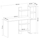 Bàn Làm Việc Gỗ Có Kệ Trang Trí Tiện Lợi - BG74