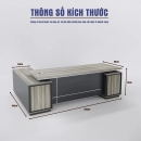Bàn Lãnh Đạo Thiết Kế Hình Khối Đối Xứng Đẳng Cấp CEO - BGD204