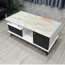 Bàn Trà Sofa Mặt Vân Đá 2 Hộc Tủ Hiện Đại - BT27