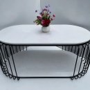 Bàn Trà Hột Xoài Sofa Mặt Cường Lực - BT5