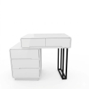 Bàn Trang Điểm Mini Chân Sắt Sơn Tĩnh Điện Cho Phòng Ngủ - BTD36