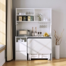 Tủ Bếp Gỗ MDF Kết Hợp Bàn Ăn - TB02