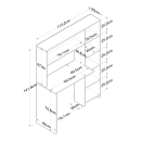 Bàn Làm Việc Kệ Gỗ MDF - BG22