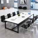 Bàn Họp Văn Phòng 200x100x75cm Chân Sắt Đen – BH62