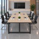 Bàn Họp Chân Sắt 240x120cm Mặt Bàn Full 1 Màu BH60