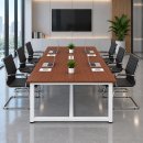 Bàn Họp Văn Phòng  240x120cm Chân Sắt Màu Trắng – BH61