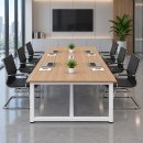 Bàn Họp Văn Phòng  240x120cm Chân Sắt Màu Trắng – BH61