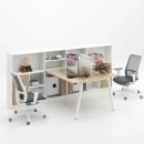 Cụm Bàn Làm Việc 2 Người Phá Cách Sang Trọng - BC126