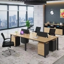 Cụm Bàn Làm Việc Chân Sắt Sơn Tĩnh Điện - BC22