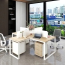 Cụm Bàn Làm Việc 4 Người Thiết Kế Đơn Giản Sáng Tạo - BC124