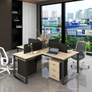 Cụm Bàn Làm Việc 4 Người Thiết Kế Đơn Giản Sáng Tạo - BC124
