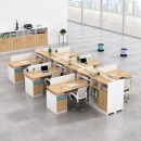 Bàn Cụm Làm Việc Nhóm 6 Người Có Tủ Hồ Sơ - BC34