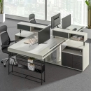 Cụm Bàn Làm Việc Văn Phòng 4 Người Có Vách Ngăn Lưu Trữ Đa Năng - BC71