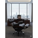 Ghế Giám Đốc Eames Ngả Lưng Kèm Gác Chân Da Cao Cấp - GGĐ61
