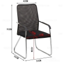 Ghế Phòng Họp Chân Quỳ Chéo Lưng Vải - GQ32
