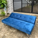Ghế Sofa Giường Nằm Vải Nhung Màu Xanh Navi - SF5