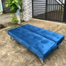 Ghế Sofa Giường Nằm Vải Nhung Màu Xanh Navi - SF5