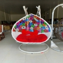 Ghế Xích Đu Đôi Mây Nhựa Hai Cần Cho Sân Vườn - SV77