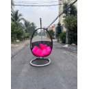 Ghế Xích Đu Đơn Mây Nhựa Trang Trí Sân Vườn Thiết Kế Hiện Đại - SV84