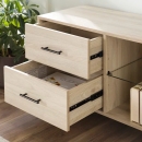 Kệ Tivi 2 Ngăn Kéo Kèm Hộc Tủ Cánh Đôi - KTV26