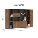 Tủ Gỗ Tài Liệu Trưng Bày Cao Cấp - THS129