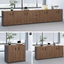 Tủ Tài Liệu Gỗ Dáng Lửng 6 Cánh Mở - THS304