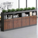 Tủ Tài Liệu Gỗ Để Cây Xanh Thiết Kế Thanh Lịch - THS276