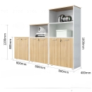 Tủ Tài Liệu Gỗ Kệ Tầng Sang Trọng - THS266