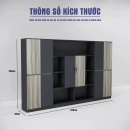Tủ Hồ Sơ Đa Năng Cho Phòng Giám Đốc Hệ Kệ Mở - THS404