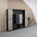 Tủ Hồ Sơ Giám Đốc Thiết Kế Hình Khối Đối Xứng Cao Cấp - THS387