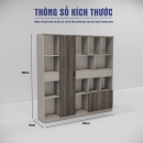 Tủ Hồ Sơ Văn Phòng Phối Màu Hiện Đại Đa Ô - THS398
