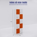 Tủ Locker 10 Ngăn Gỗ MDF Phủ Melamine Chống Trầy – TLK92
