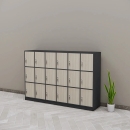 Tủ Locker 18 Ngăn Thiết Kế 3 Hàng 6 Cột - TLK85