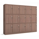 Tủ Locker Gỗ  15 Ngăn Dáng Ngang - TLK5