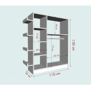 Tủ Quần Áo Gỗ Có Thanh Treo Và Kệ Đa Năng - TQA36